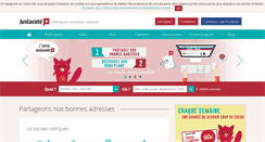 Desktop Screenshot of justacote.com